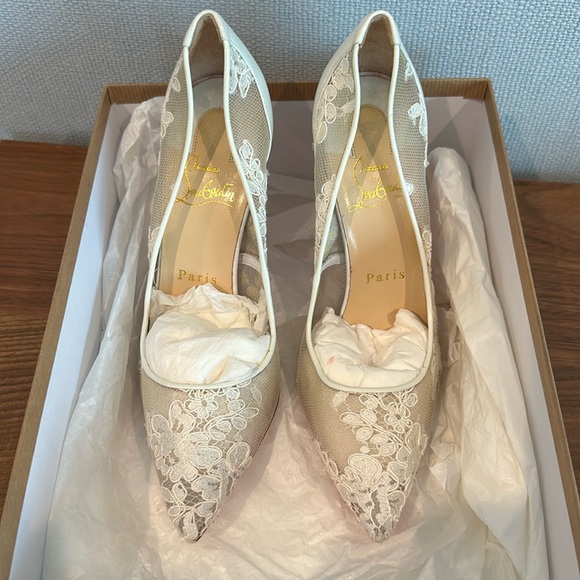 Christian Louboutin Shoes - Christian Louboutin Follies Lace 100 pump white size 36.5